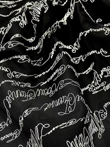 150 Cm Rộng Thêu Chữ Tiếng Anh Voile Tulle Ren Vải Dệt Kim Lưới Lưới Bảng Chữ Cái Cho Cô Gái 'Châu Âu Ăn Mặc Đám Cưới - Product Image 2