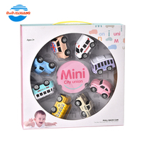 Dessin animé enfants Mini Voiture 1:64 Modèle Garçon Fille Jouet Reculer Voiture Bébé Jouet Voiture de Jouet En Alliage