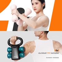 Ensemble d'haltères et de kettlebells multifonctionnel 2-en-1 pour la gym et le fitness – Poids libres durables, antidérapants, réglables et amovibles pour l'entraînement du corps entier