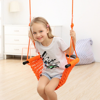 Balancelle tricotée en forme de U Ropecube pour usage intérieur et extérieur, pour enfants et nourrissons, balancelle pour jardin extérieur, chaise suspendue pour bébé