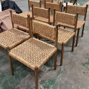 Meubles de salle à manger d'extérieur modernes personnalisés, table et chaises en rotin de haute qualité - Product Image 4