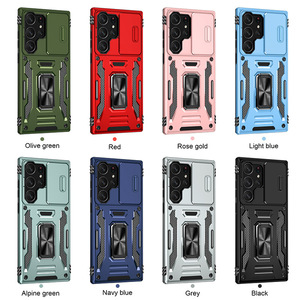 Ốp lưng Samsung Galaxy S24 Ultra, bảo vệ <span class=keywords><strong>camera</strong></span> trượt, tích hợp giá đỡ từ tính 2 trong 1, dành cho Samsung S23 S24 - Product Image 3