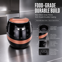 Marmite Électrique 8L pour Perles de Tapioca Boba, Machine à Cuire les Perles de Tapioca, 110V 220V pour Magasin de Bubble Tea