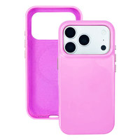 Étuis en cuir pour iPhone 15 Pro Max 16, coque arrière de couleur unie pour iPhone 17 Pro Max, accessoires