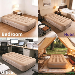 Nouveau lit <span class=keywords><strong>gonflable</strong></span> simple ou double avec appui-tête et pompe à air intégrée, mobilier de maison pour <span class=keywords><strong>camping</strong></span> en extérieur, plage, <span class=keywords><strong>coussin</strong></span> d'air relaxant - Product Image 2