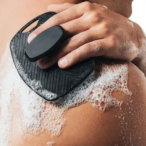 Peeling weiches Silikon Körper Kopfhaut Gesichts puffer Premium Peeling Bürste Waschmaschine Tooletries Silikon Körper wäscher für Körper dusche