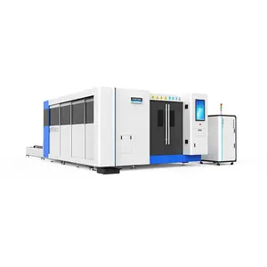 Full protection laser pipe metal cutting machine for square/round tube SF3015HM