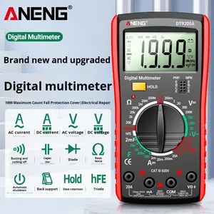 Multimeter Digital Presisi Tinggi Smart DT9205A Multi-Fungsi Anti-Bakar untuk Penggunaan Profesional Alat Khusus Teknisi Listrik Cina - Product Image 5