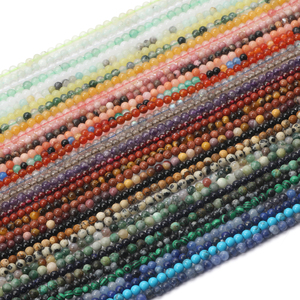 Perline Rotonde Lisce all'Ingrosso da 2MM/3MM in Agata/<span class=keywords><strong>Giada</strong></span>/Granato/Lapislazzuli per Creazione di Gioielli Fai-da-Te - Product Image 5