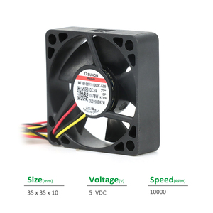 SUNON MF35100V1-1000C-G99 Electric 35x35x10mm 5VDC 135mA 0.78W 10000RPM 7.2CFM Vapo Bearing <b>Cabinet</b> Inverter Axial Cooling Fan - Product Image 2