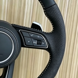 Volant en cuir style RS à <span class=keywords><strong>prix</strong></span> d'usine, Plug and Play pour <span class=keywords><strong>Audi</strong></span> R8 TTRS C6 C7 C8 A3 A4 A6 A8 S4 S5 S7 SQ5 RS3 RS5 RS7 - Product Image 3