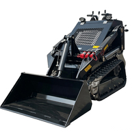 Crawler Mini Skid Steer Loader Bersertifikat CE EPA, Loader Konstruksi Kompak, Pengiriman Gratis
