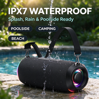 Haut-parleur portable d'extérieur 40W IPX6, autonomie 24h, batterie 5200mAh, BT5.3, pour extérieur, fête, vélo, sport