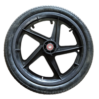 Usine directe 16x2.125 roues à rayons pneumatiques boule nouveaux rayons en caoutchouc en plastique pour vélo Wagon Cargo remorque poussette entrepôt