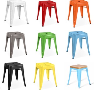 Tabouret de <span class=keywords><strong>bar</strong></span> moderne en métal empilable pour <span class=keywords><strong>extérieur</strong></span>, <span class=keywords><strong>avec</strong></span> housse amovible, robuste, pour la maison, l'hôtel, le centre commercial, les mariages, les parcs et les salles de sport - Product Image 6