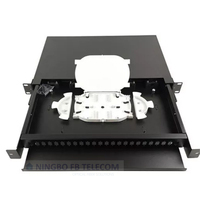 Panneau de brassage à fibre optique coulissant ODF, coffret de montage en rack pour fibre optique, duplex, 19 pouces, 1U 2U 3U 4U, 12 24 48 96 144 ports
