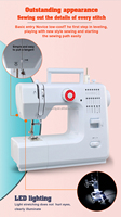 Machine à coudre domestique multifonction portable mini 4-en-1 VOF FHSM-618 pour boutonnières, bricolage et réparation de vêtements