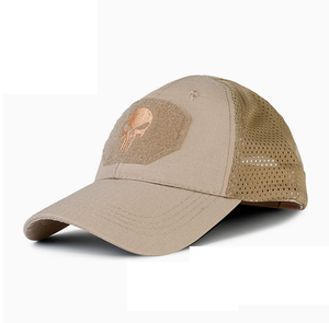 BH04 KHAKI SKULL Head Camo Baseball Hat Tactics Cs Fans Magic Stick Duck Beak Hat Outdoor Fishing Sun Protection <b>Sunscreen</b> Hat - Product Image 3