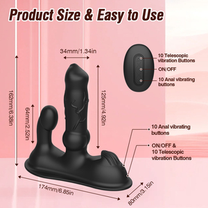 Vibromasseur Dildo Pénétrant pour Femmes et Couples, Jouet Sexuel Rechargeable à Double Tête avec Contrôle par APP, Stimulateur Anal et Point G - Product Image 4
