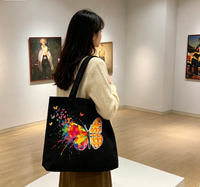 Sac d'été pour femme en toile imprimée personnalisée – Options de design uniques, durable pour les courses et comme sac fourre-tout
