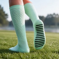 Chaussettes de football rembourrées et renforcées pour la production en série, antidérapantes, avec grip pour l'entraînement