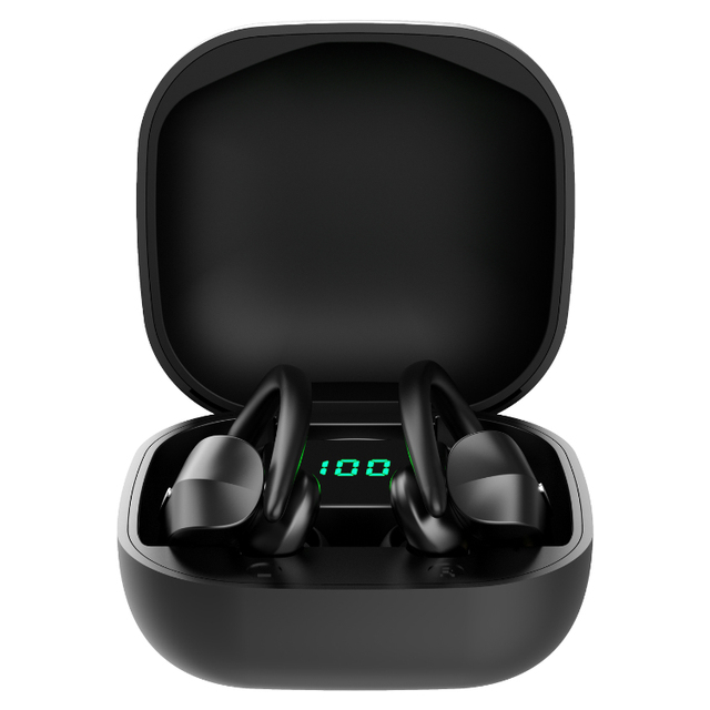 TWS-T12 TWS Pro Bluetooth Earphone Supports OEM logo With Charging Case New Design True Wireless Earbuds With LCD Display