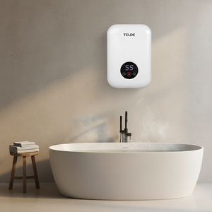 Calentador de Agua Instantáneo Eléctrico de Pared con Pantalla LED de Temperatura, Carcasa de Plástico, para Hogares, Hoteles, Apartamentos y Baños - Product Image 1