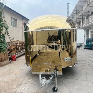 Remolque de Acero Inoxidable de 5m para Camping, Personalizado, para Venta de Comida y Snacks al Aire Libre - Product Image 6