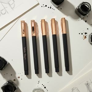 Stylos en caoutchouc carrés personnalisés de haute qualité avec logo, clip métallique, stylos promotionnels pour la publicité scolaire - Product Image 4