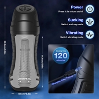 Mivoo Masturbador Automático Masculino, Juguete Sexual a Prueba de Agua con 10 Modos de Succión y Vibración, Erecciones de Mayor Duración
