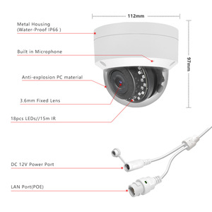 Cámara IP POE <span class=keywords><strong>de</strong></span> Domo Metálico Antivandálico <span class=keywords><strong>de</strong></span> 8MP 4K con Visión Nocturna Infrarroja <span class=keywords><strong>para</strong></span> Hogar y <span class=keywords><strong>Negocios</strong></span>, Cámara <span class=keywords><strong>de</strong></span> Vigilancia CCTV <span class=keywords><strong>de</strong></span> <span class=keywords><strong>Seguridad</strong></span> - Product Image 3