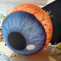 Œil gonflable géant Evil'e pour la publicité, ballon œil gonflable pour la décoration suspendue des bars et discothèques d'Halloween