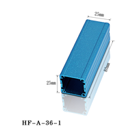 Boîtier en aluminium pour amplificateur électronique, boîtier de projet en aluminium extrudé anodisé, boîte électronique, boîtier de carte PCB DIY