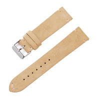 Bracelet de montre en daim souple fait main vintage, boucle à ardillon réglable, libération rapide, 16 mm - 22 mm, bracelet de montre en cuir de luxe, marron
