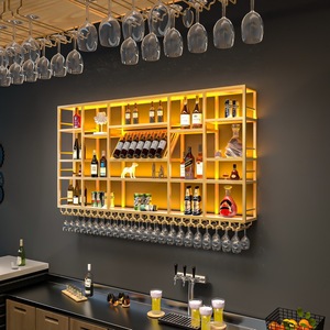 Espositore per Vini da Parete <span class=keywords><strong>in</strong></span> Acciaio Inox con Illuminazione LED, Personalizzabile con Logo, per Bar, Ristoranti, Cantine - Product Image 2
