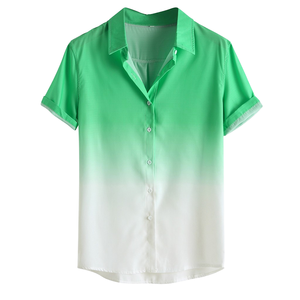 Chemises décontractées d'été pour hommes, respirantes, écologiques, séchage rapide, en Spandex/Polyester, manches courtes, logo personnalisé, vente chaude directe - Product Image 1