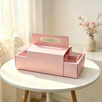 Boîte cadeau pour desserts avec fenêtre transparente pour gâteaux, macarons, cupcakes, pâtisseries, à emporter, pour fêtes, célébrations, emballage