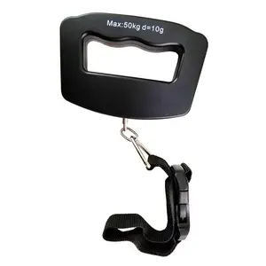 50kg 10g Scala Dei Bagagli Portatile per Valigia Borsa Da Viaggio Bagaglio <span class=keywords><strong>Pesa</strong></span> Digitale Scala D'attaccatura del Gancio di Pesca LCD Retroilluminazione - Product Image 1