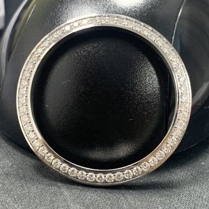 Personalizzato oro argento colore della lunetta misura <span class=keywords><strong>41</strong></span> mm orologi solo taglio rotondo solido lunetta di diamanti del mozambico per orologio RLX - Product Image 4