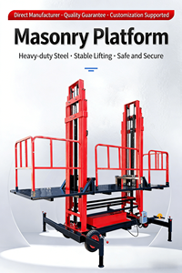 Platform Kerja Udara Bertingkat Tinggi Pengangkat Hidrolik Listrik Ketinggian Angkat 10m untuk Konstruksi & Perawatan - Product Image 5