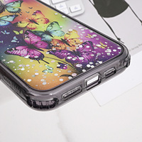 Casing ponsel kartun INS 3 in 1 Fundas dengan liontin penutup belakang penuh untuk iphone 15 16 17 pelindung De Celular Fundas