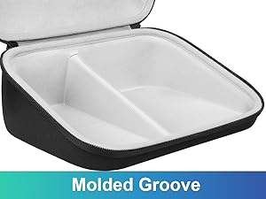 Estojo Compatível com Monitor de Pressão Arterial de Braço <span class=keywords><strong>OMRON</strong></span> BP5255 com Bolso de Malha para Baterias e Carregador - Product Image 4