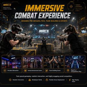 Sistema de Tiro de Realidad Mixta, Simulador de Tiro VR, Juego de Pistola Arcade, Instalaciones de Entretenimiento Interior, Plástico, para Centros Comerciales y Uso Doméstico - Product Image 4