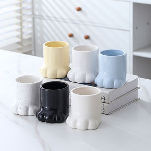 Простая декоративная банка для домашнего хранения, подсвечник на заказ, креативный Кошачий коготь, керамические свечи, роскошные сосуды - Product Image 1