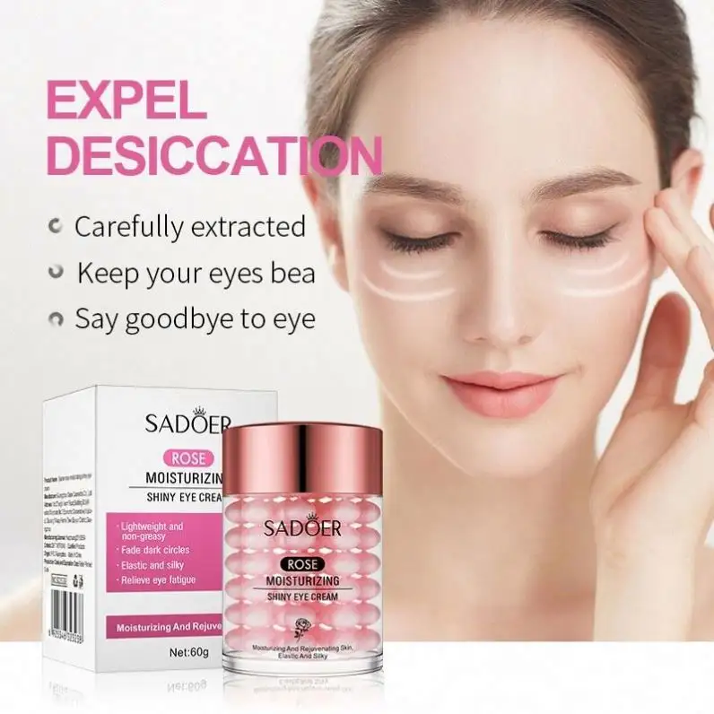 Sadoer Private Label Wrinkle Anti Aging Cream Rose Essence Fade Fine Lines Moisture Eye Care Solution