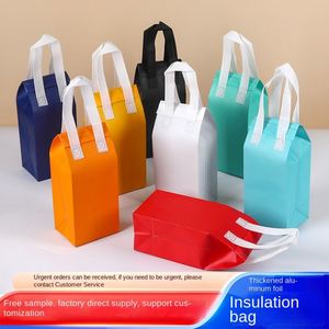 Non-woven Custom Insulated Foldable Portable Takeaway Cooler Bags Custom logo Insulated - Product Image 2
