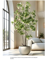Plante artificielle en pot réaliste la plus vendue - Décoration de luxe pour le bureau et la maison, mariage et Thanksgiving, plastique durable