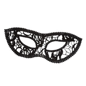Máscara de Encaje de Macramé Negra, Máscara de Carnaval Estilo Veneciano para Mujer, Máscara Erótica - Product Image 1