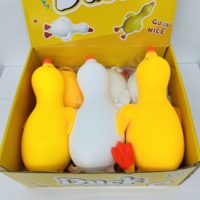 Jouet anti-stress géant en forme de canard jaune et blanc, 36*16.5cm, pour décompression, en stock aux États-Unis