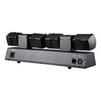 Lampe LED à double bras rotative à tête oscillante pour KTV, bar, scène, fête, avec faisceau lumineux, contrôle sonore, RGB, blanc chaud, lumière laser DJ